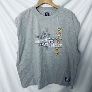 STARTER West Virginia Mountaineers Athletic Sleeveless Shirt Mens 3XL Vintage
